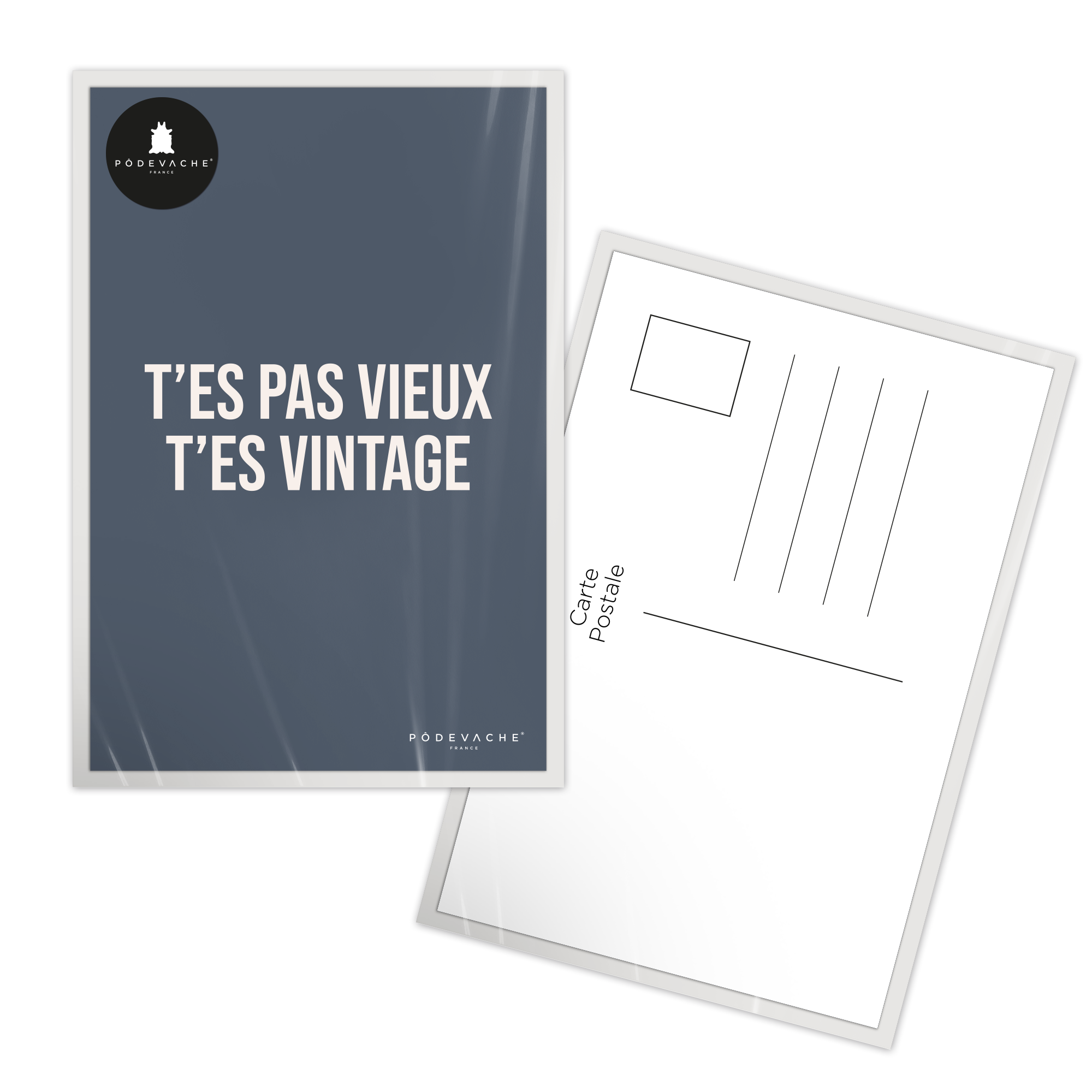 Carte postale message Vintage