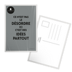 Carte postale message Désordre