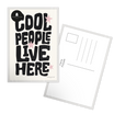 Carte postale en papier — modèle message Cool People