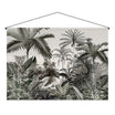Kakémono en papier — modèle Pounga, motif végétal et floral