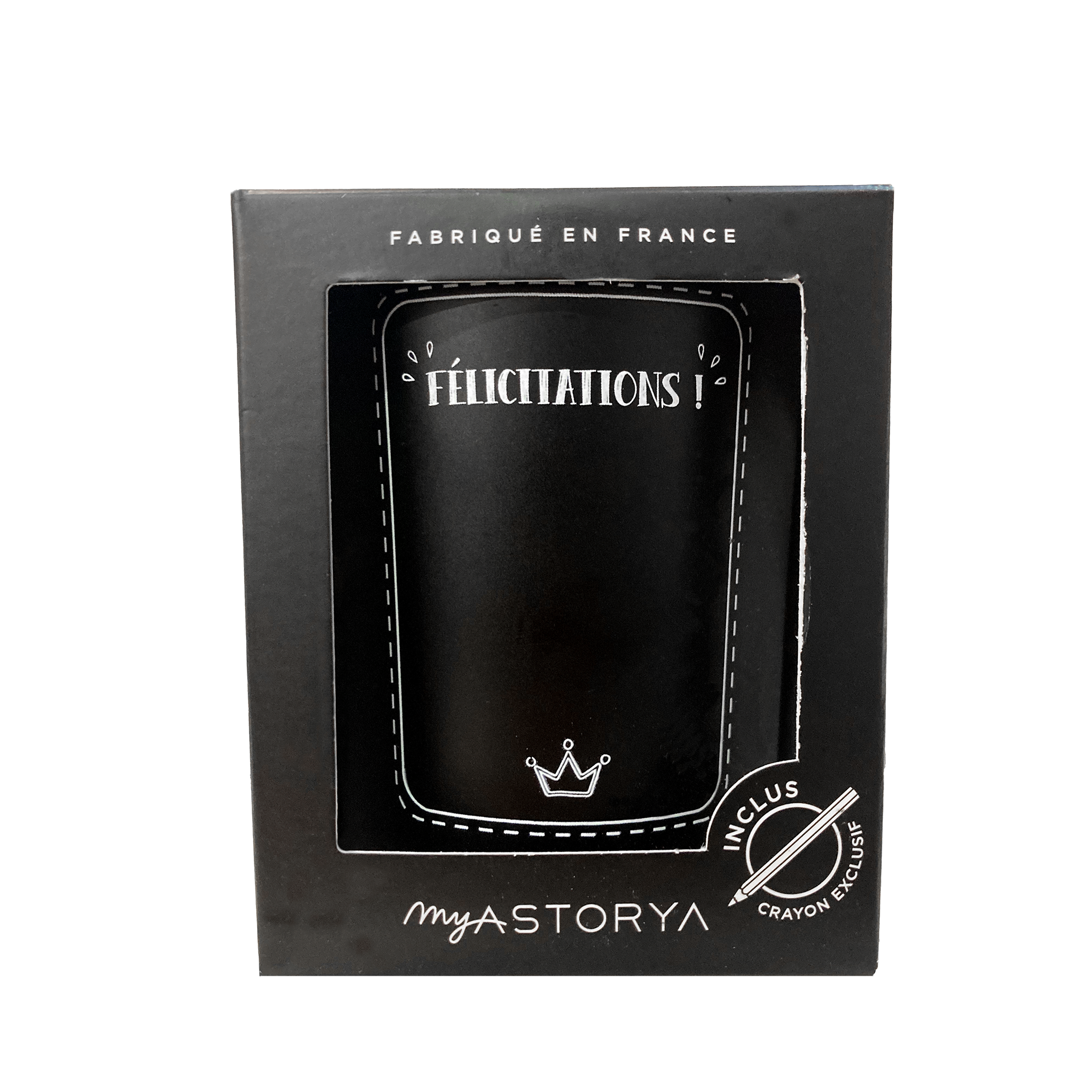 Bougie ardoise Amour