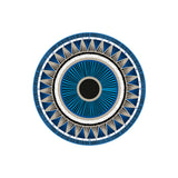 Dessous de verre en vinyle rond — modèle Sira, inspiration bord de mer
