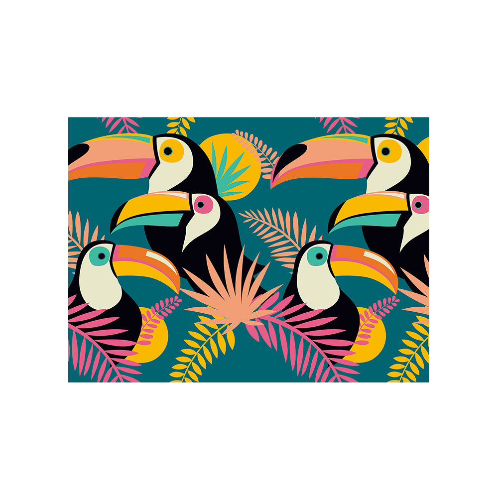 Set de table vinyle Toucans