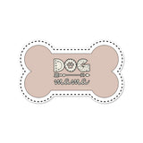 Dog Mama bone-shaped vinyl bowl mat - Dog