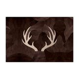 Tapis vinyle en vinyle rectangulaire — modèle Cornes Cerf
