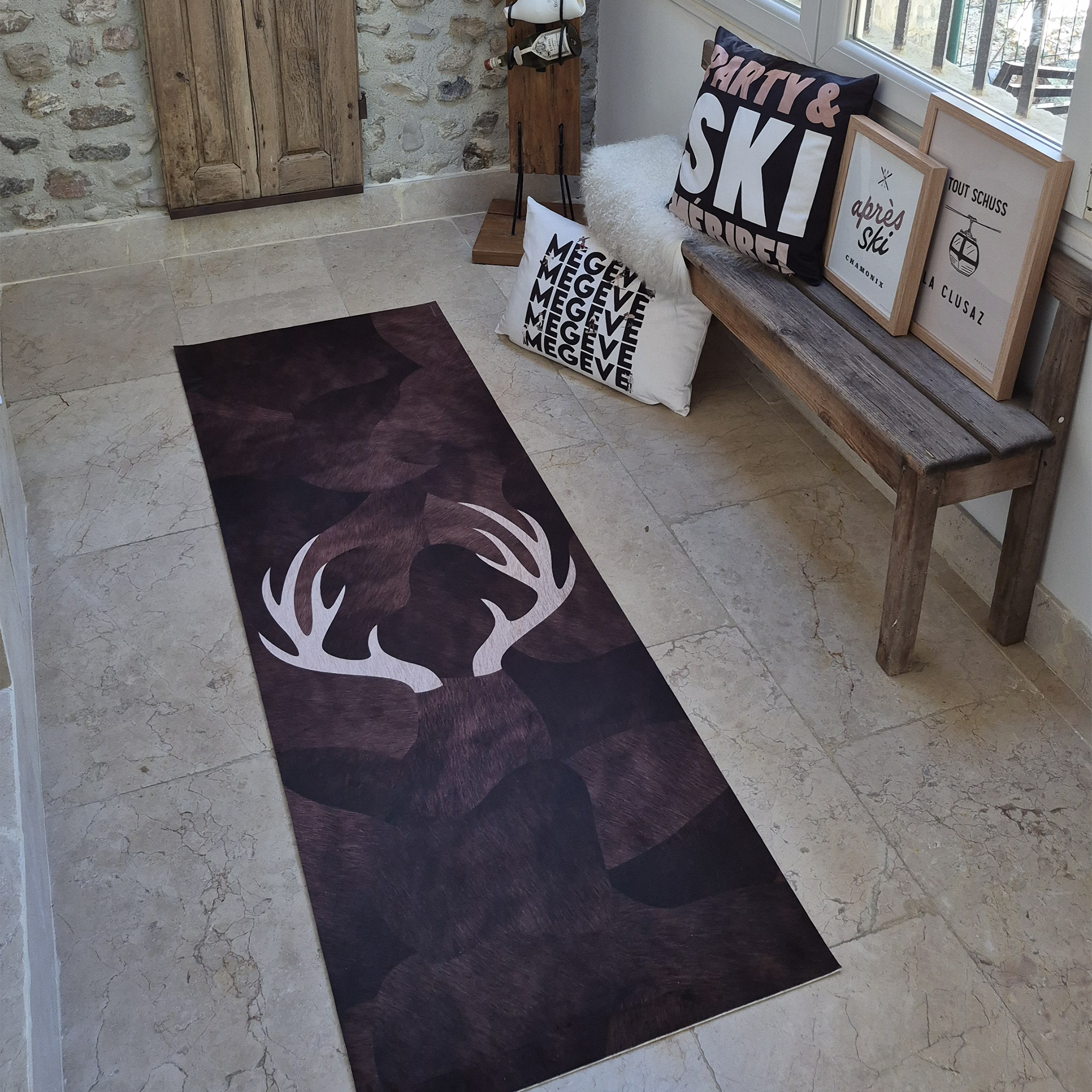 Tapis velours Cornes de Cerf