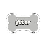 Wooof bone-shaped vinyl bowl mat - Dog