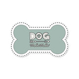 Dog Mama bone-shaped vinyl bowl mat - Dog