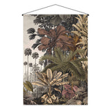 Kakémono en papier — modèle Madhya, motif végétal et floral