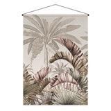 Kakémono en papier — modèle Margao, motif végétal et floral