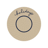 Set de table en vinyle rond — modèle Kea Holidays, inspiration bord de mer