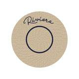 Set de table en vinyle rond — modèle Kea Riviera, inspiration bord de mer