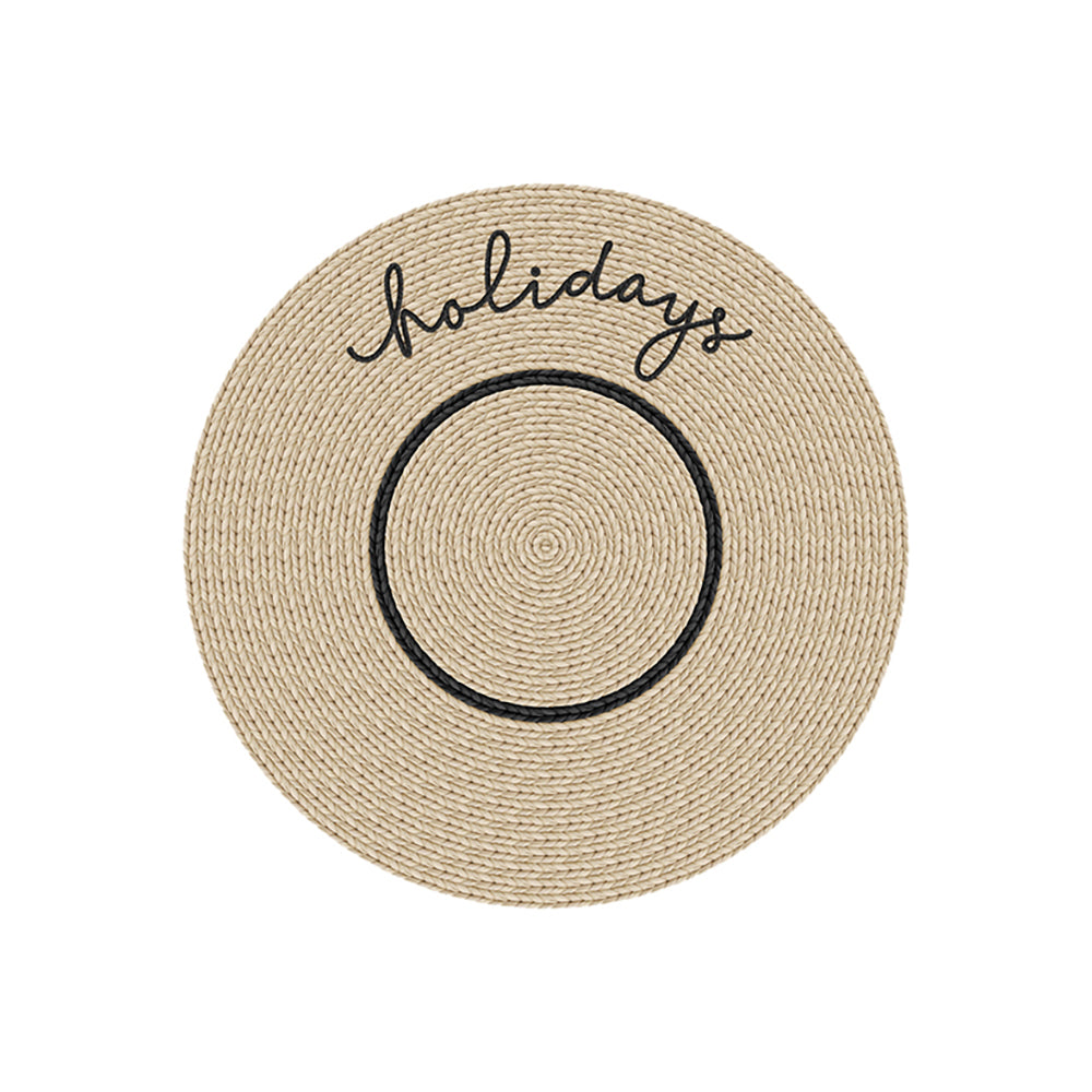 Set of 6 Kea Holidays vinyl coasters