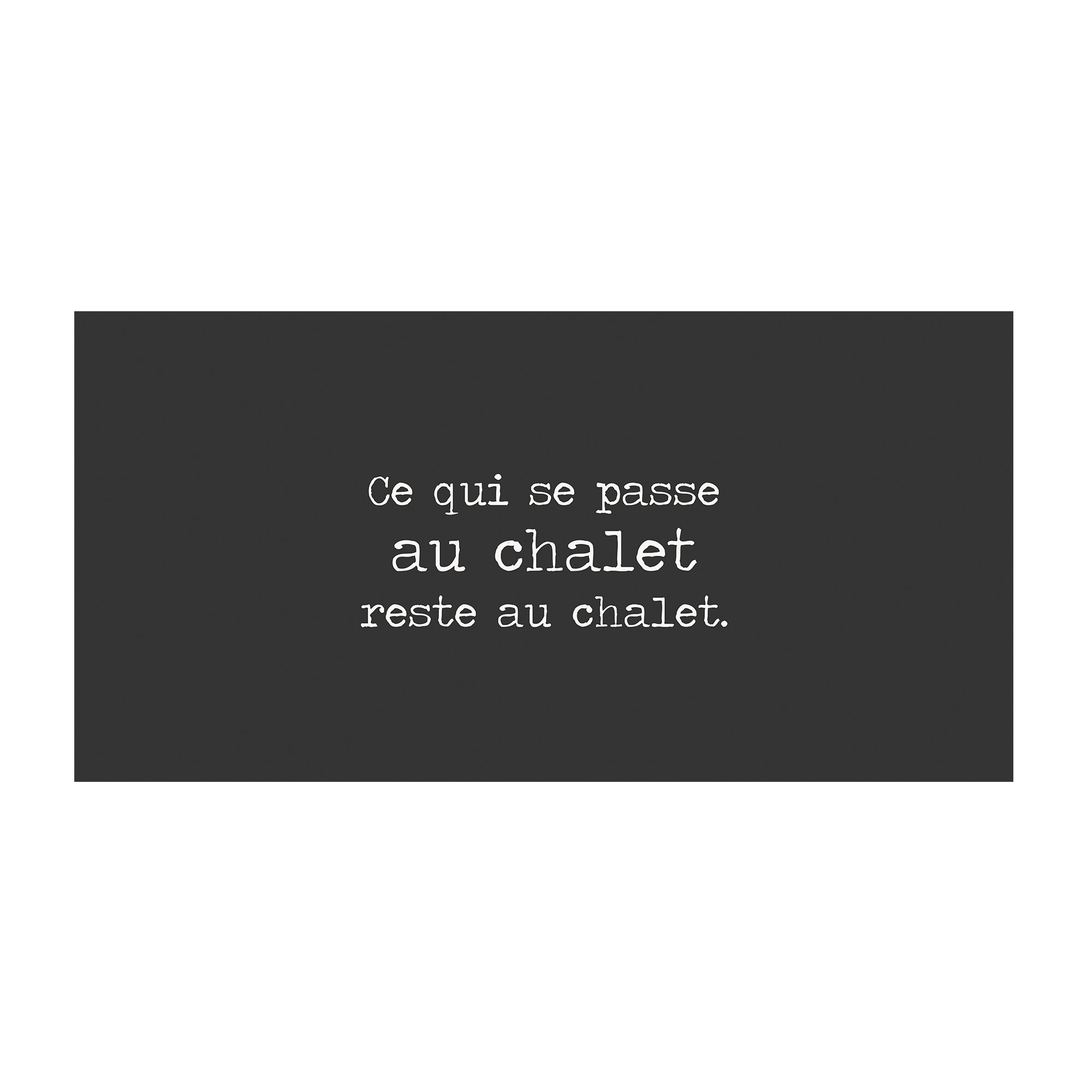 Tapis vinyle Chalet Gris