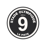 Set de table en vinyle rond — modèle Piste Noire