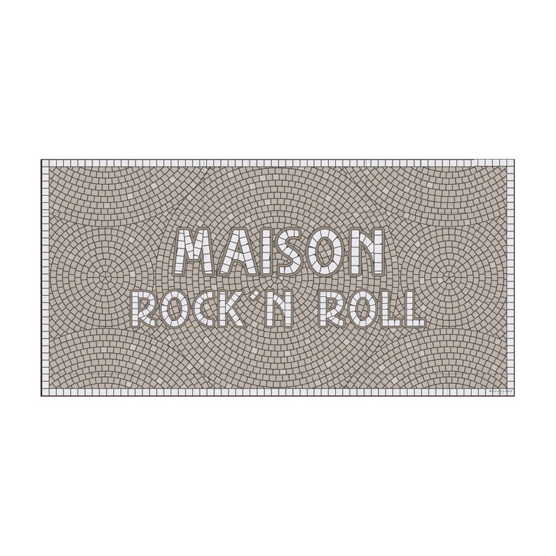 Tapis vinyle personnalisé Halo Gris