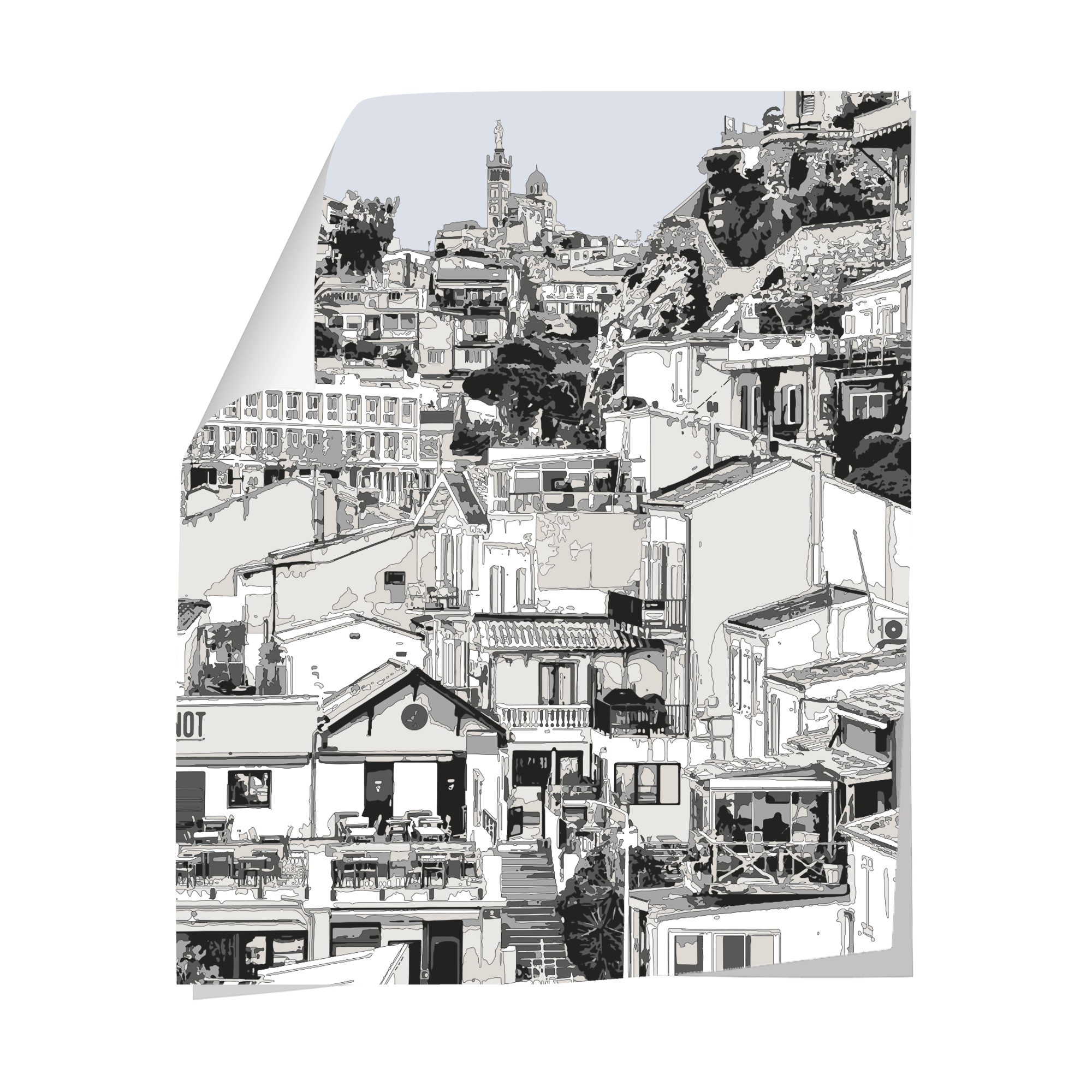 Papier peint panoramique Marseille