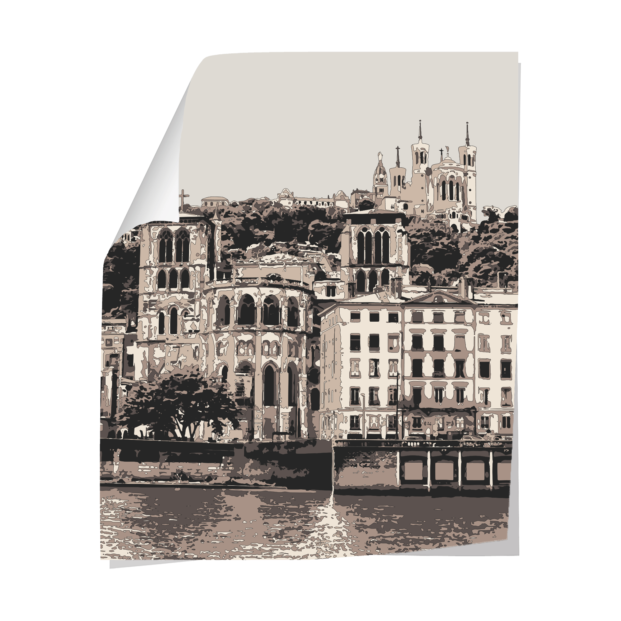 Papier peint panoramique Lyon