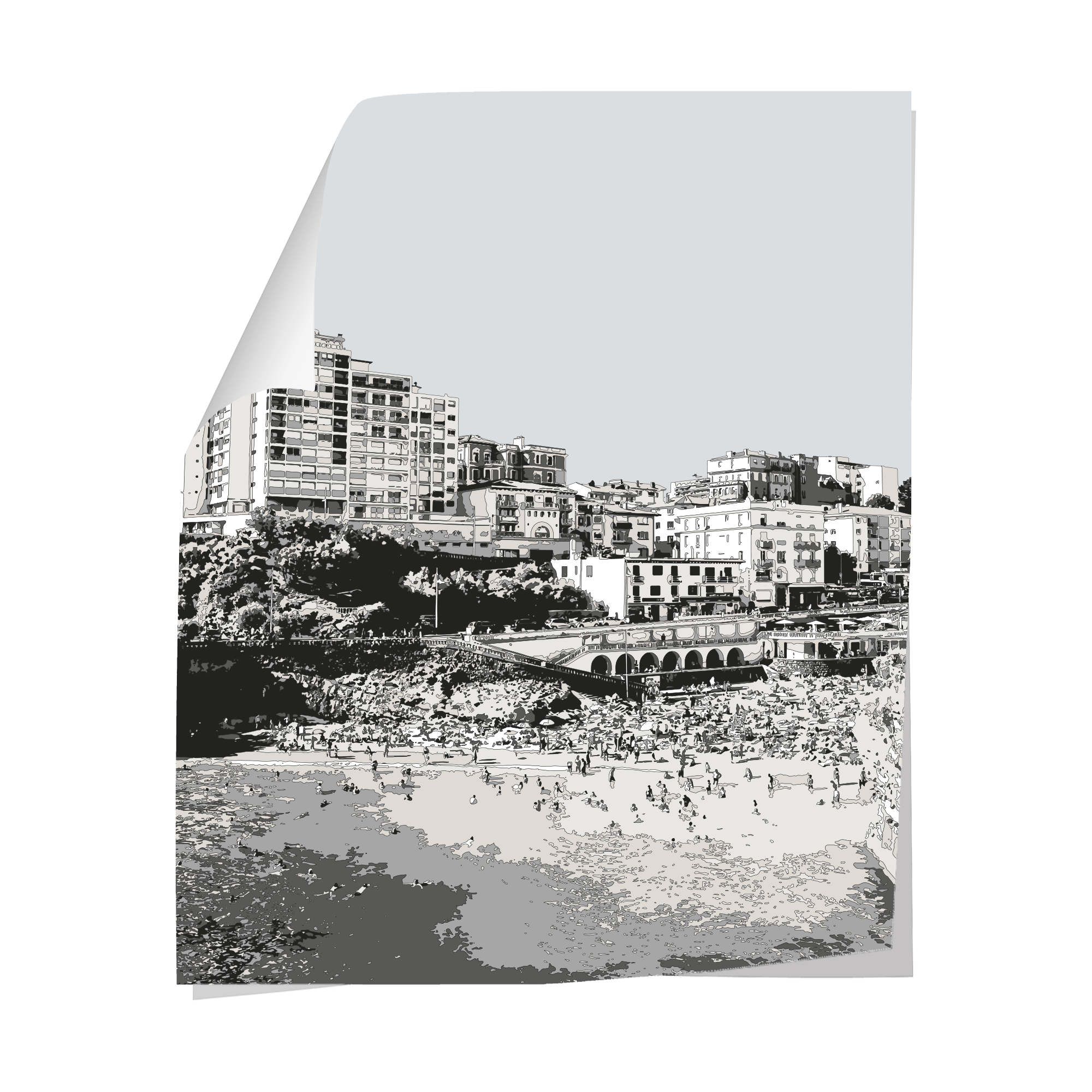 Papier peint panoramique Biarritz