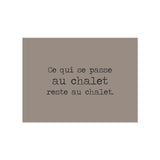 Chalet vinyl placemat
