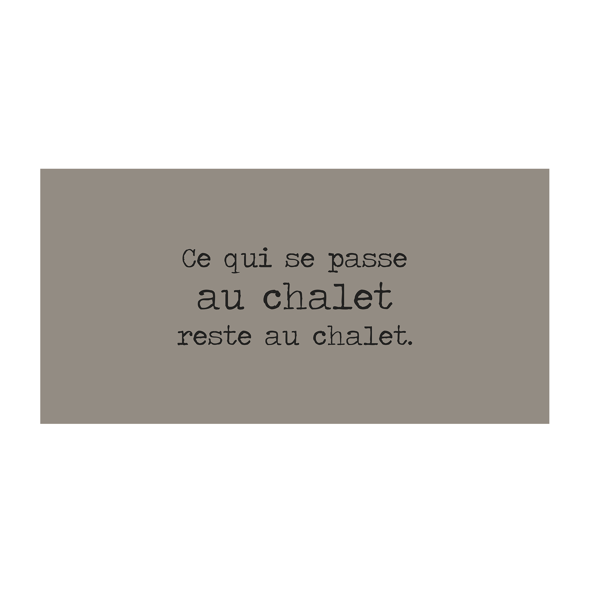 Chalet Taupe vinyl rug