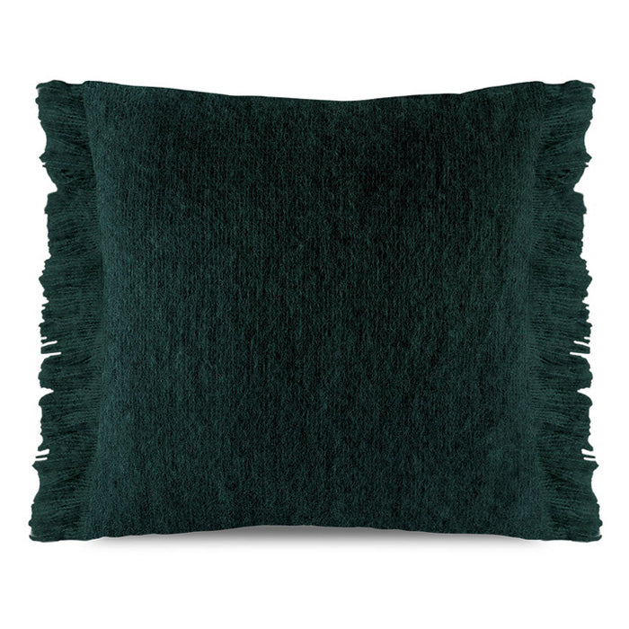 Coussin mohair uni Sapin