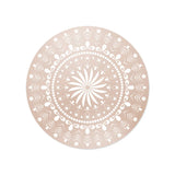 Set de table en vinyle rond — modèle Mandala, décor de Noël