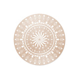Dessous de verre en vinyle rond — modèle Mandala