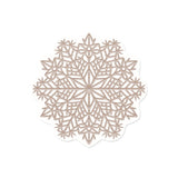 Set of 6 Snowflake vinyl coasters