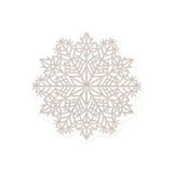 Set of 6 Snowflake vinyl coasters
