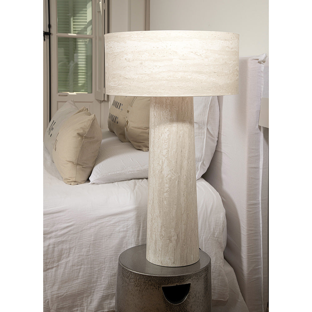 Balao White Marble Floor Lamp