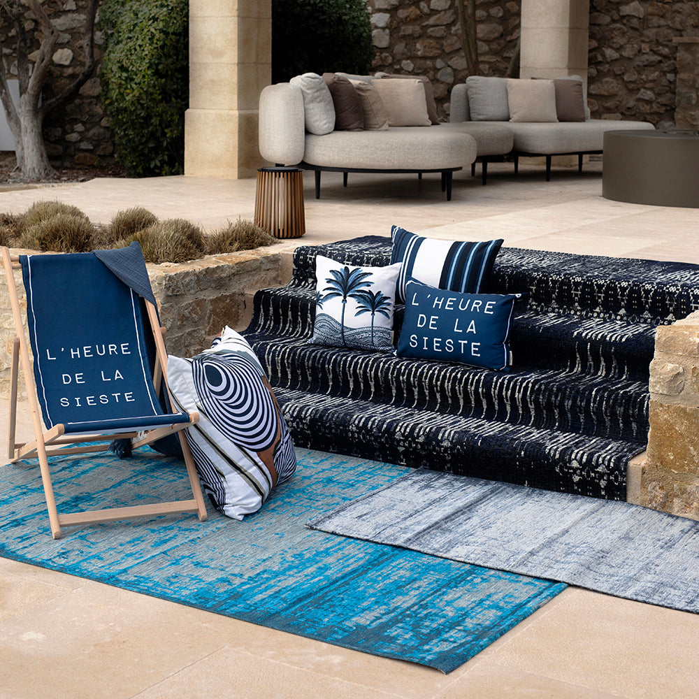 Lafia Blue outdoor rug