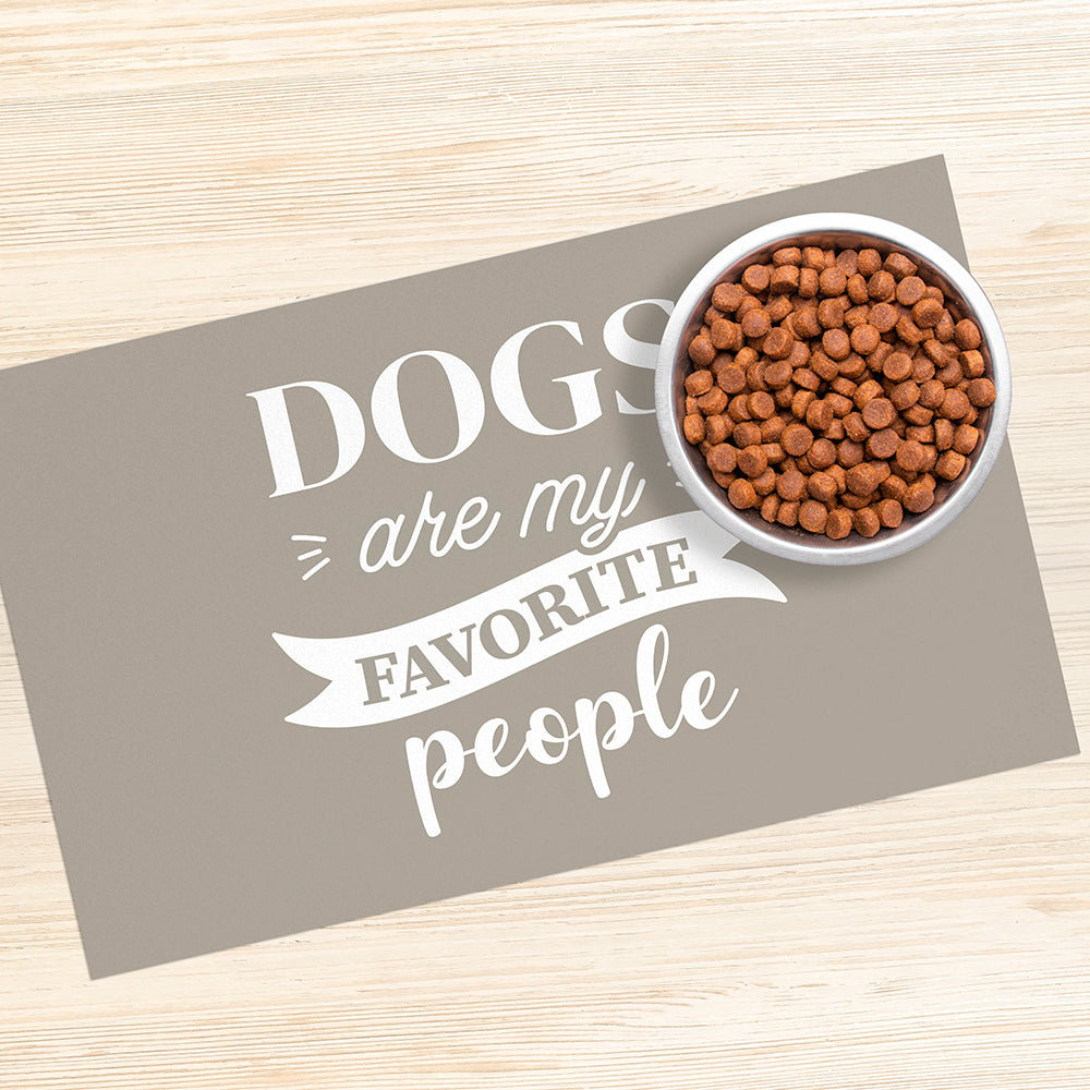 Dogs vinyl bowl mat