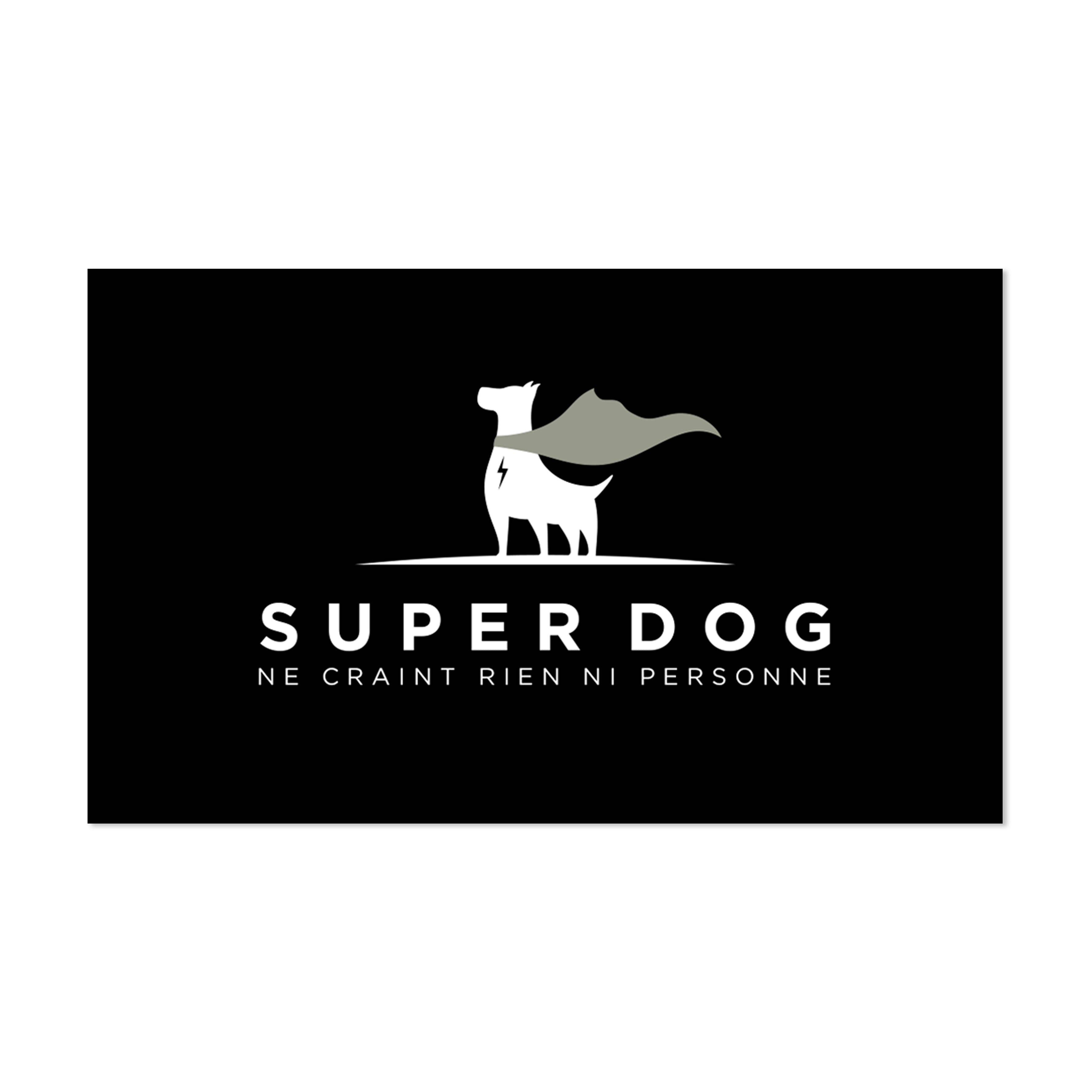 Super Dog vinyl bowl mat