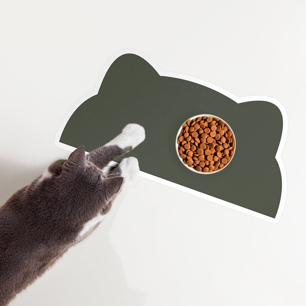 Cat vinyl bowl mat