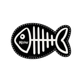 Tapis gamelle en vinyle — modèle Meow forme poisson - Chat