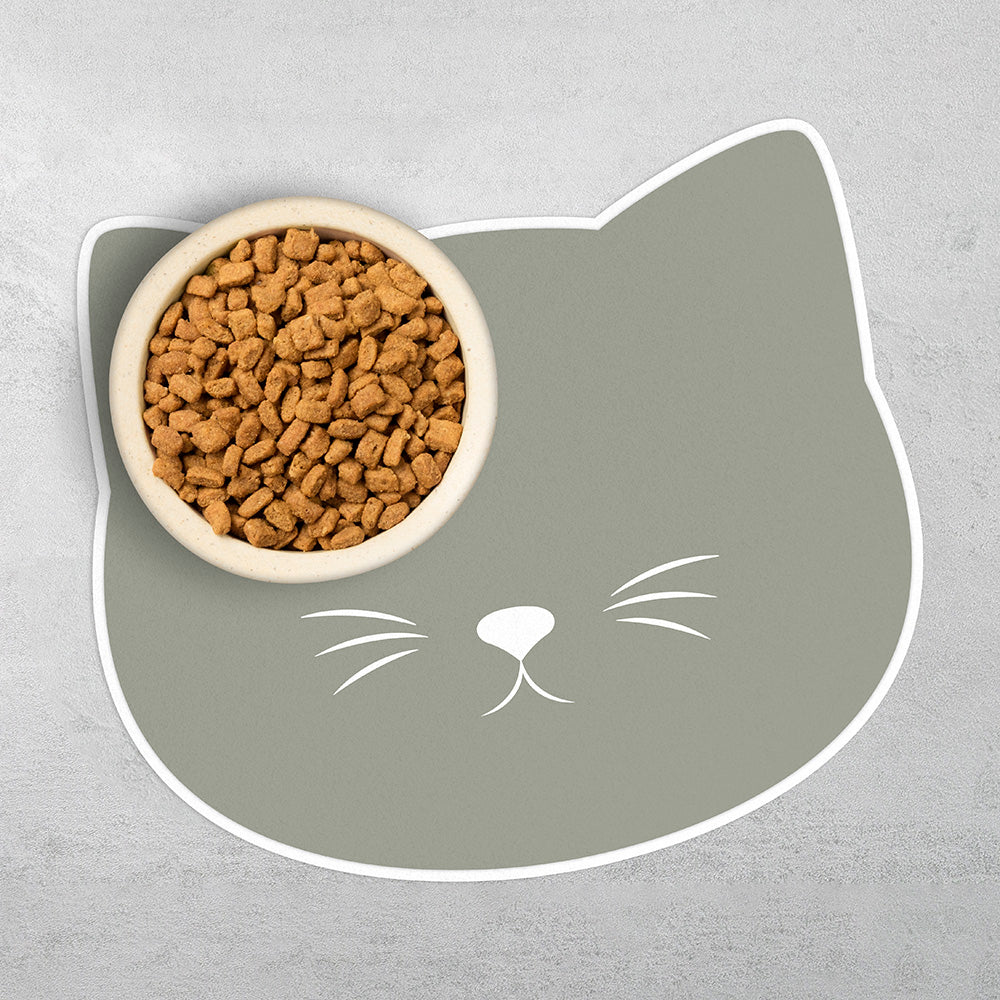 Cat vinyl bowl mat