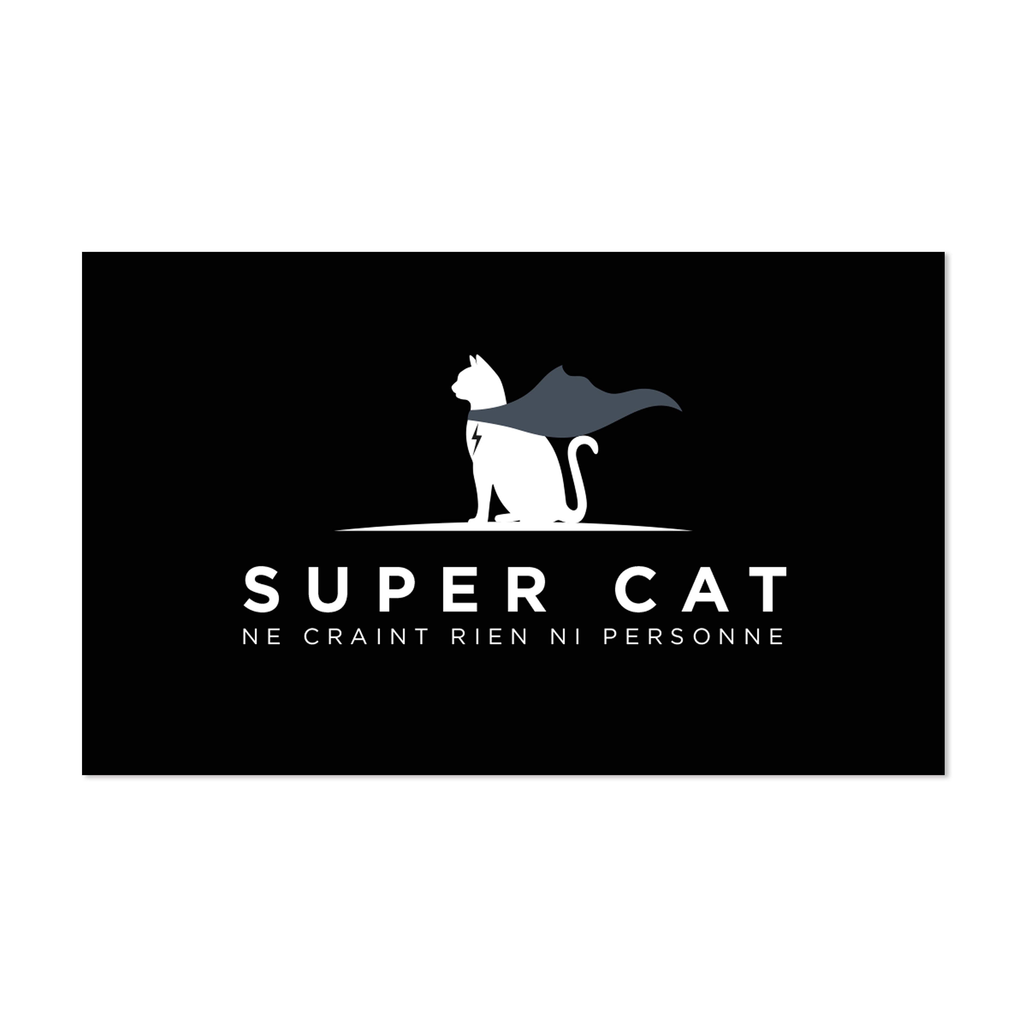 Alfombrilla de vinilo para cuenco Super Cat