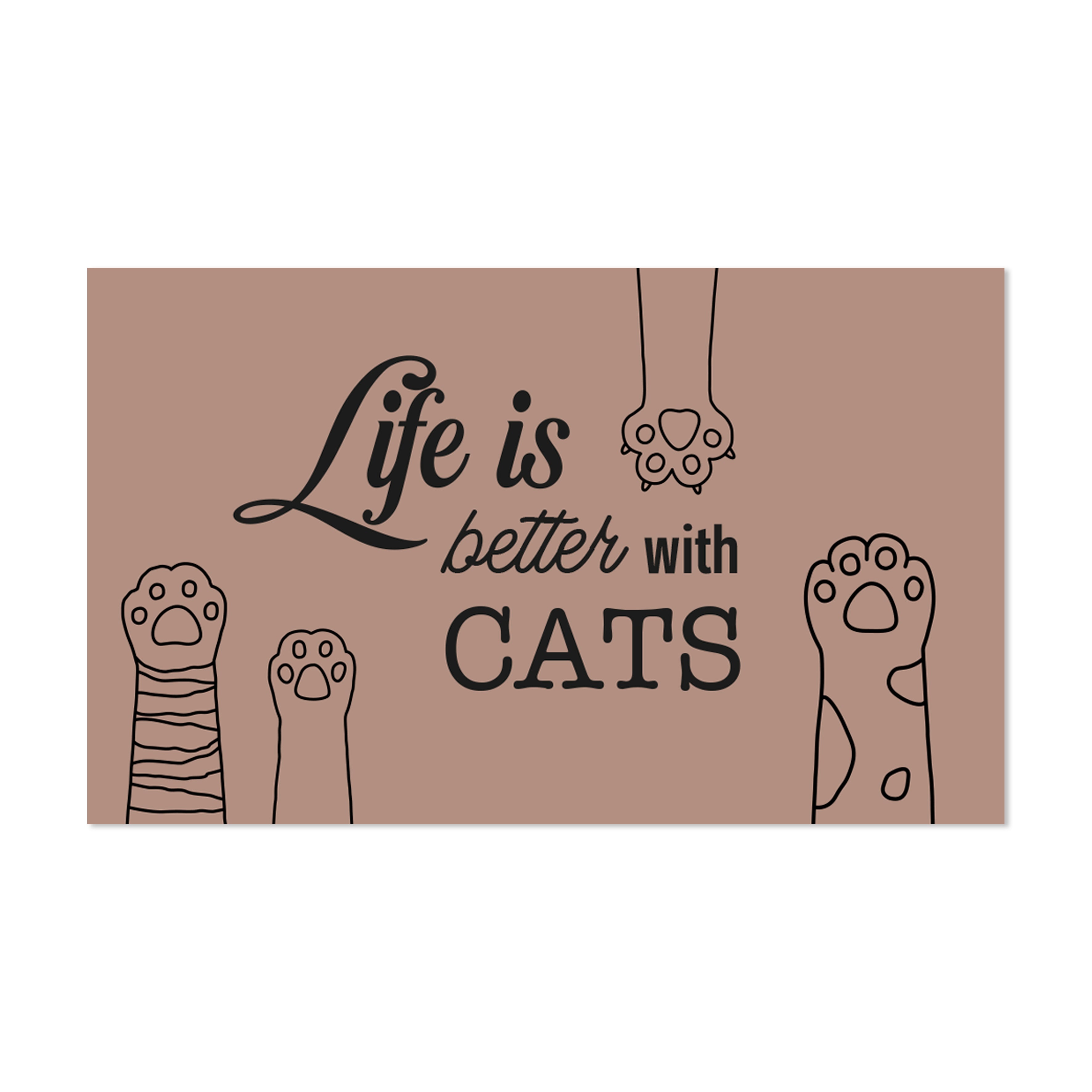 Life Cat vinyl bowl mat