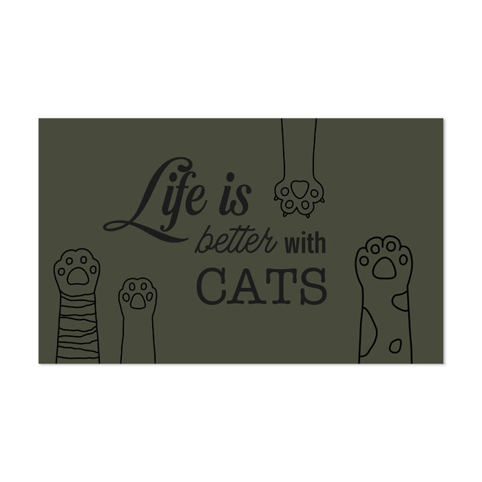 Life Cat vinyl bowl mat