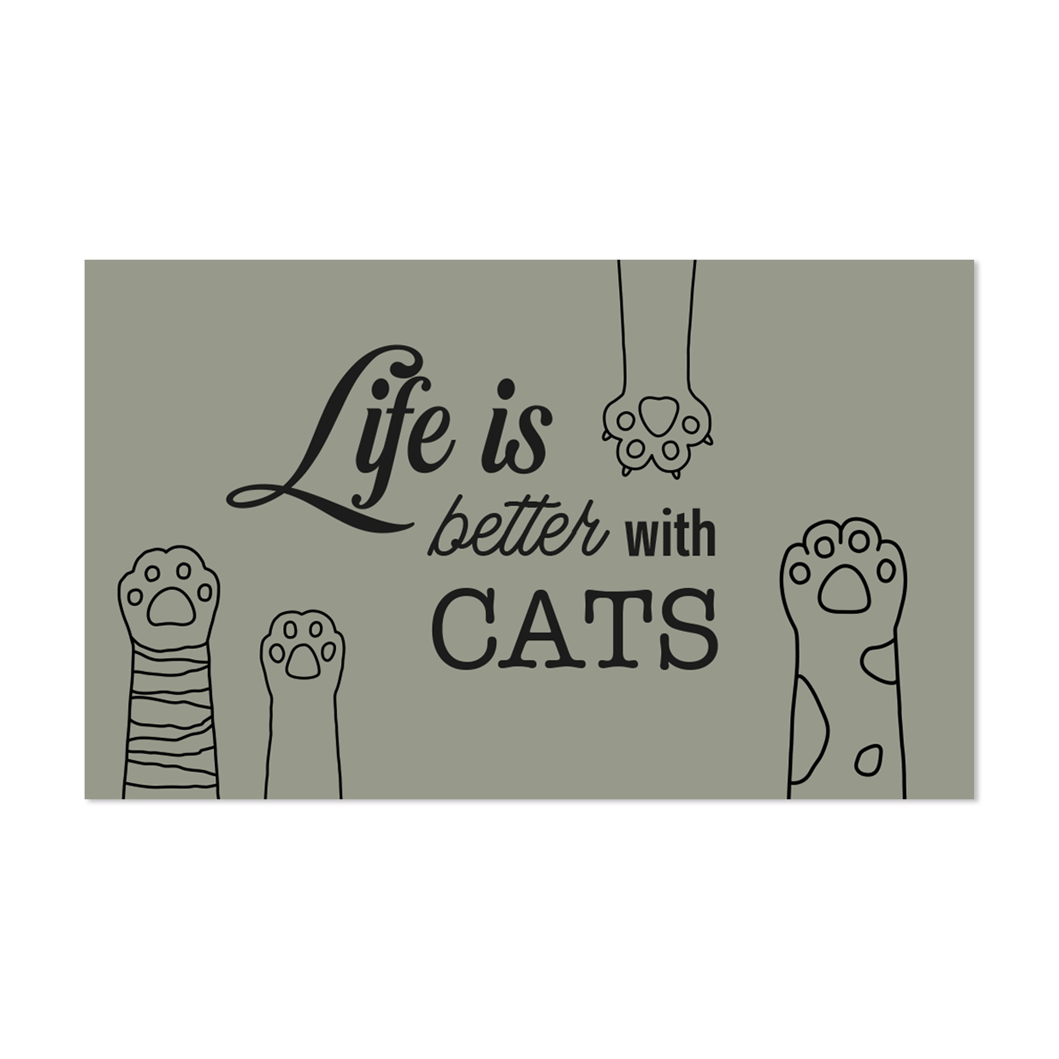 Tapis gamelle vinyle Life Cat