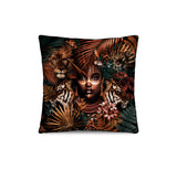 Coussin en velours carré — modèle Sinko