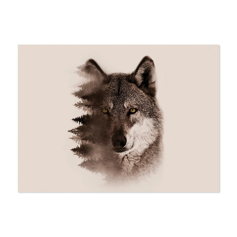 Wolf vinyl rug