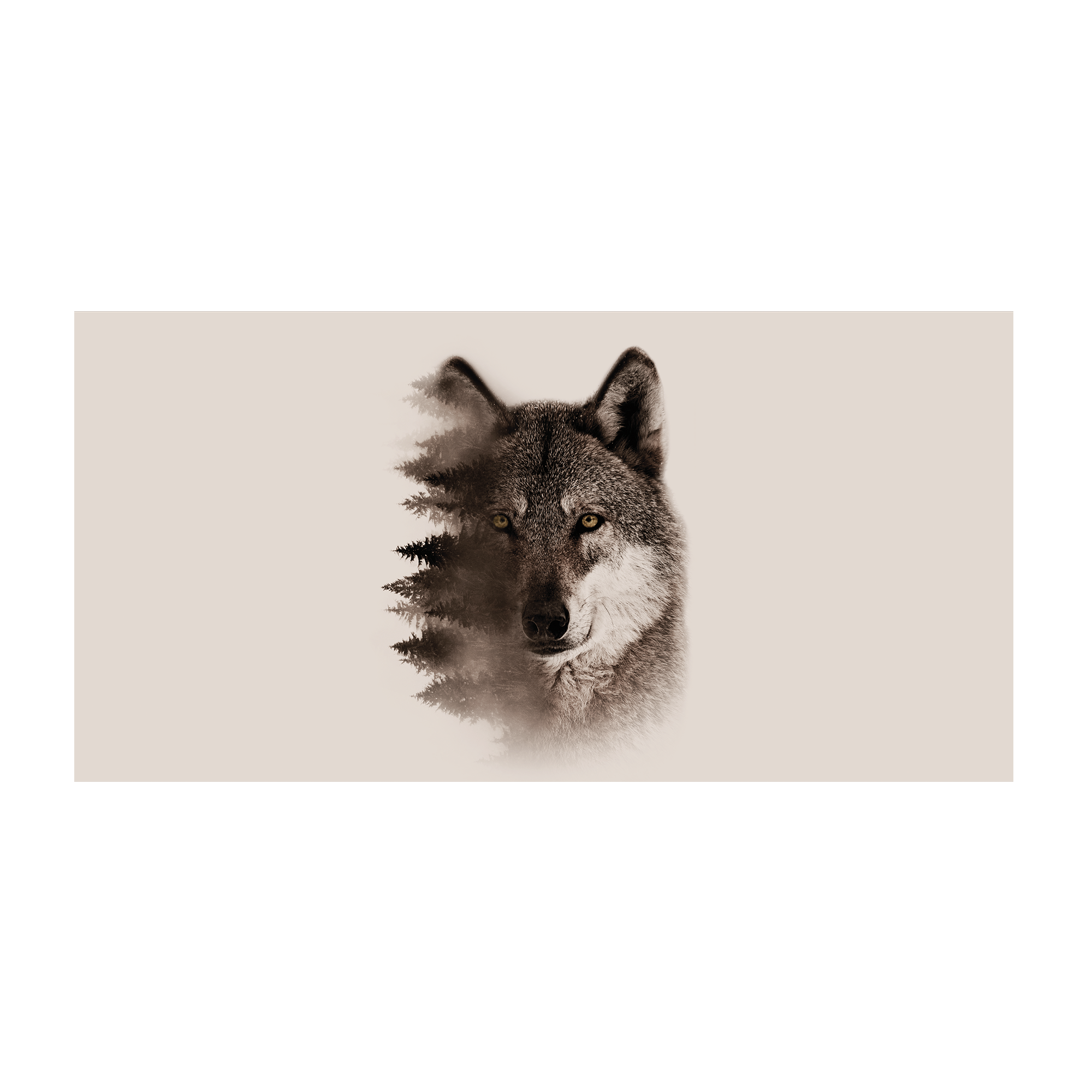 Wolf vinyl rug