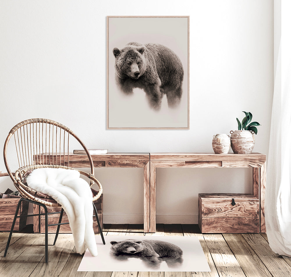 Bear vinyl rug