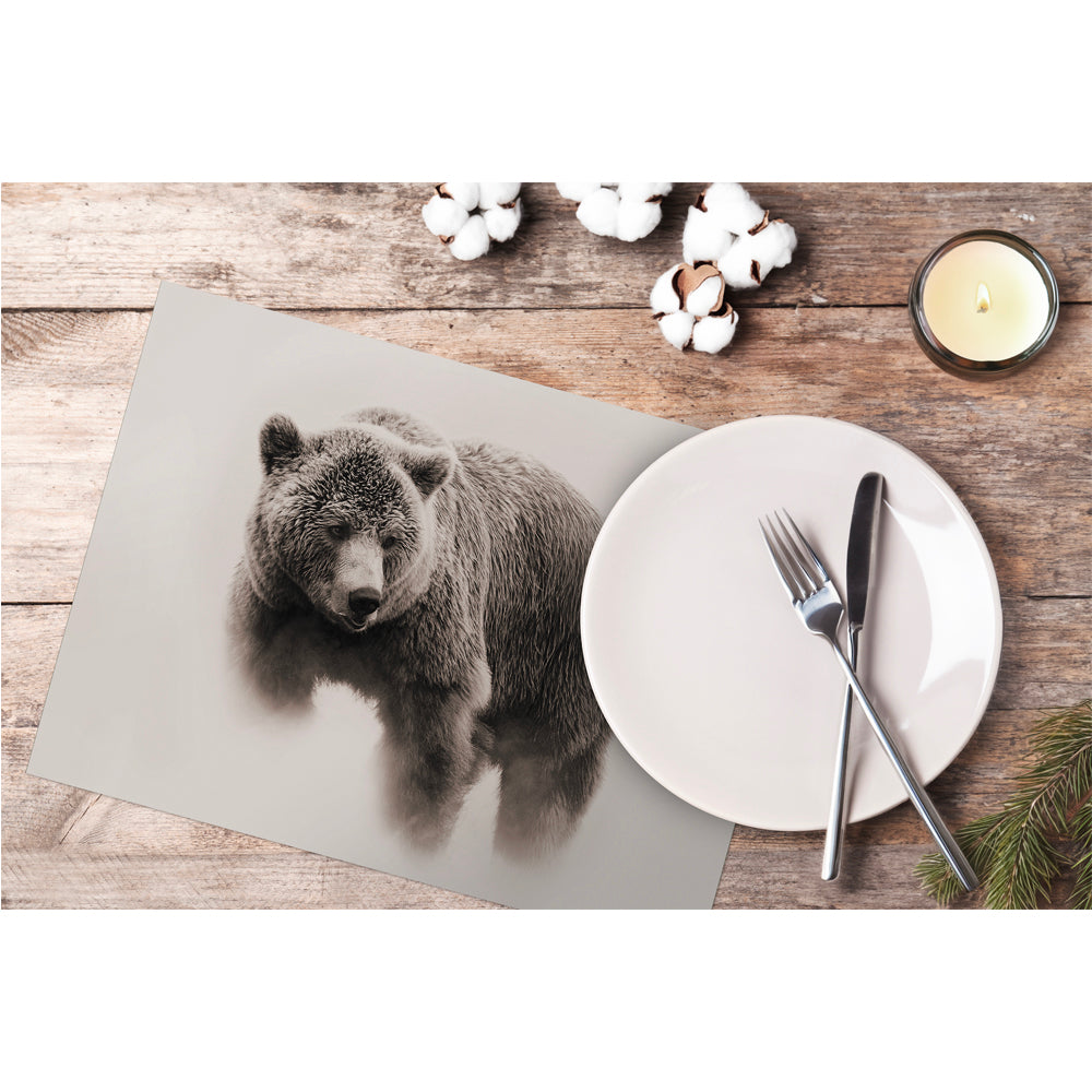 Bear vinyl placemat