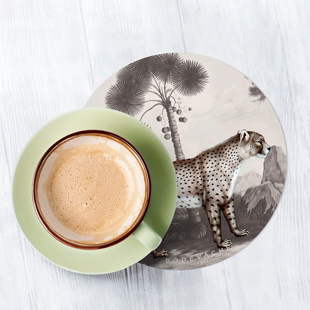 Set of 6 Taza vinyl coasters