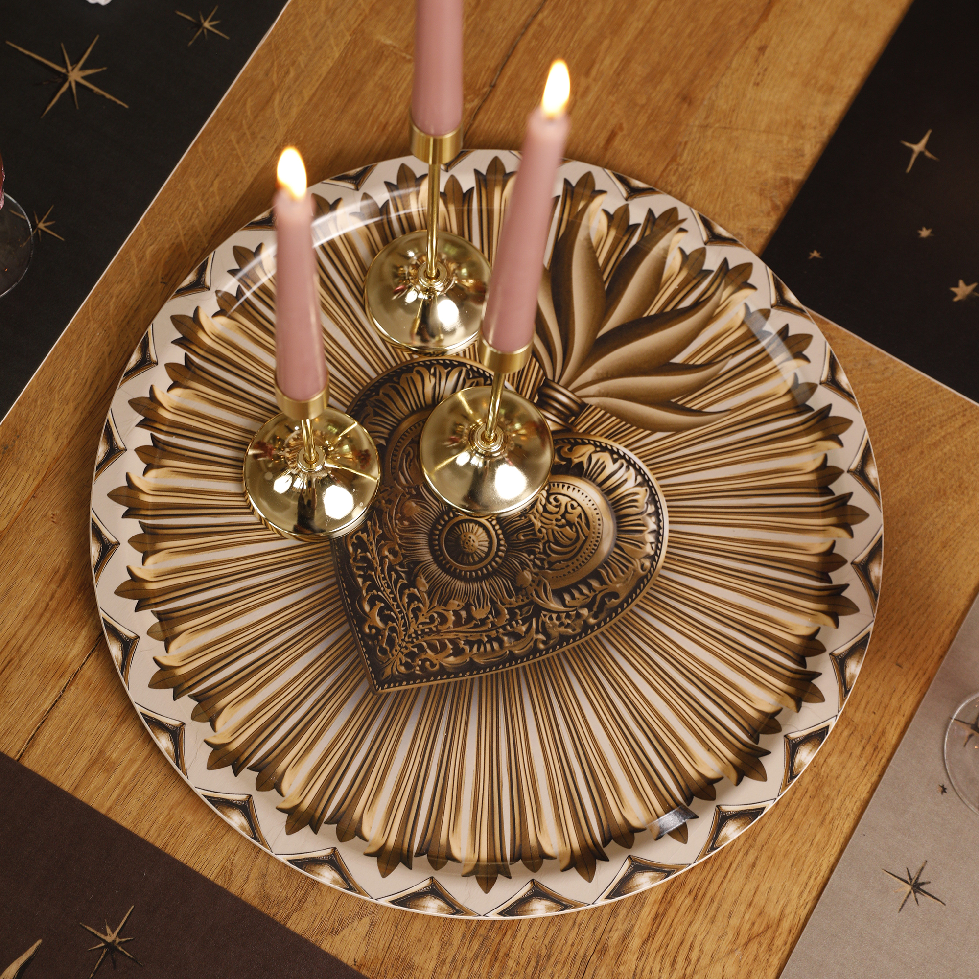 Plateau rond Gold Ex-Voto