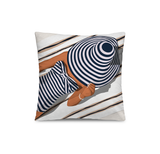Coussin en polyester carré — modèle extérieur Plana, inspiration bord de mer