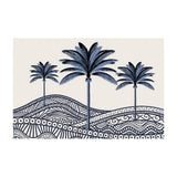 Tapis vinyle en vinyle rectangulaire — modèle Buna, inspiration bord de mer